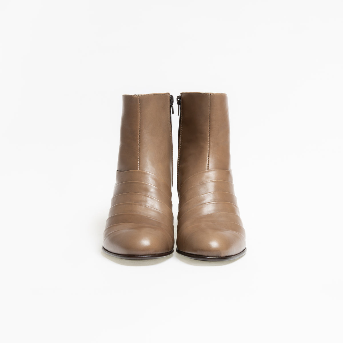 Boots taupe online femme